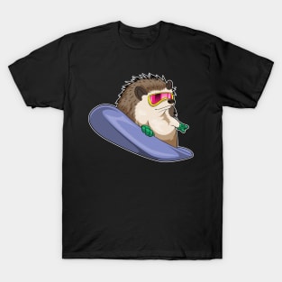 Hedgehog Snowboard Winter sports T-Shirt